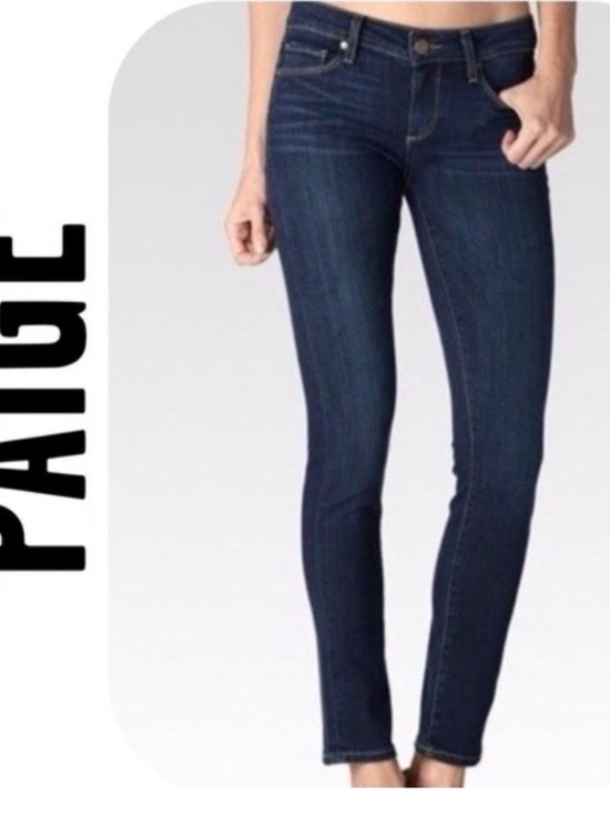 PAIGE Denim - PAIGE Skyline Ankle Peg Skinny Dark Wash Jeans for Women Size 29